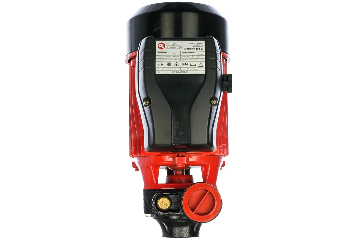 Садовый насос QUATTRO ELEMENTI Giardino  401 Ci (400 Вт, 2100 л/ч, для чистой, 32 м, 4,6 кг)