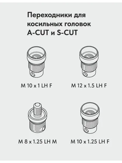 Триммерная головка VILLARTEC  A-Cut 130 (леска 2,4-4,0мм)