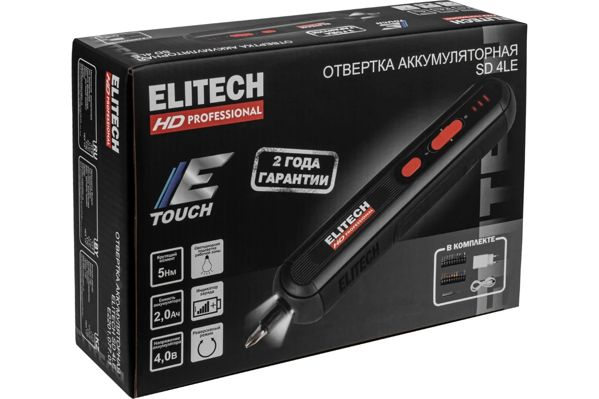 ELITECH SD 4LE (E2201.077.01) (Отвертка аккумуляторная)