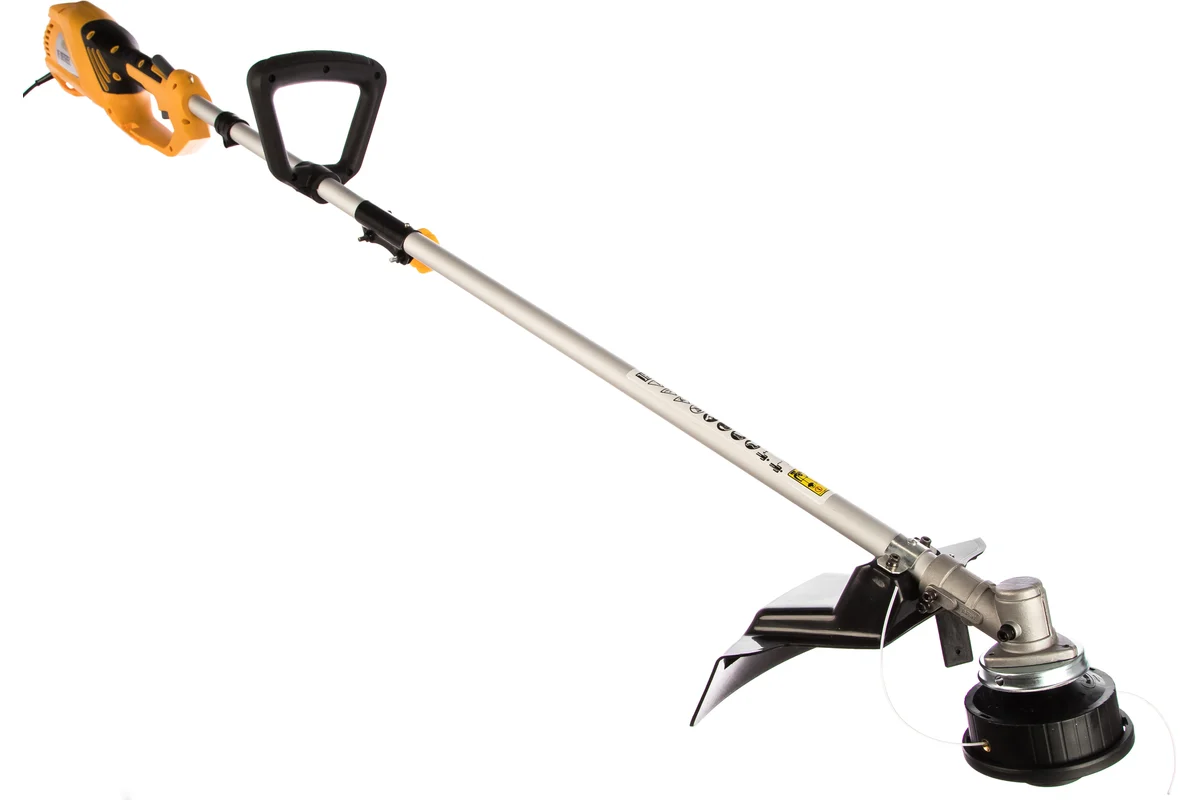 Триммер электрический TE-1200, 1200 Вт, 380 мм, катушка, диск, разборная штанга// Denzel