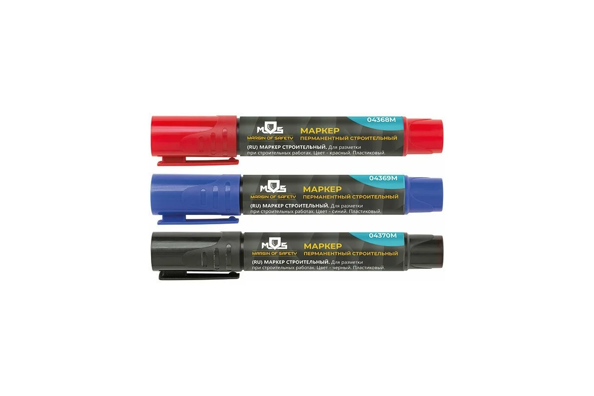 Маркер перманентный строительный, красный