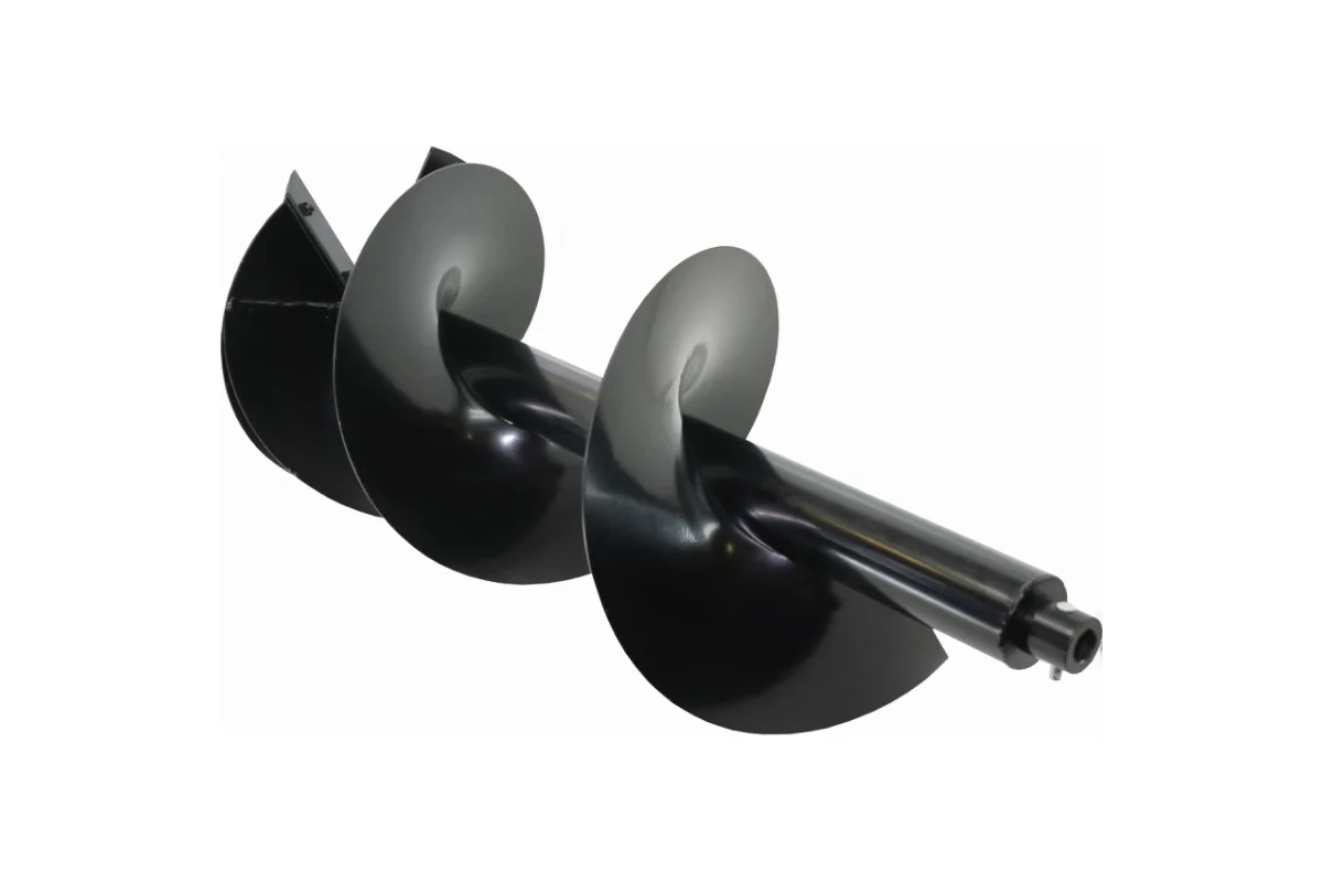 Шнек однозаходный для грунта DDE мотобура (ф = 250 мм, L = 800 мм, посадка на вал 20 мм)