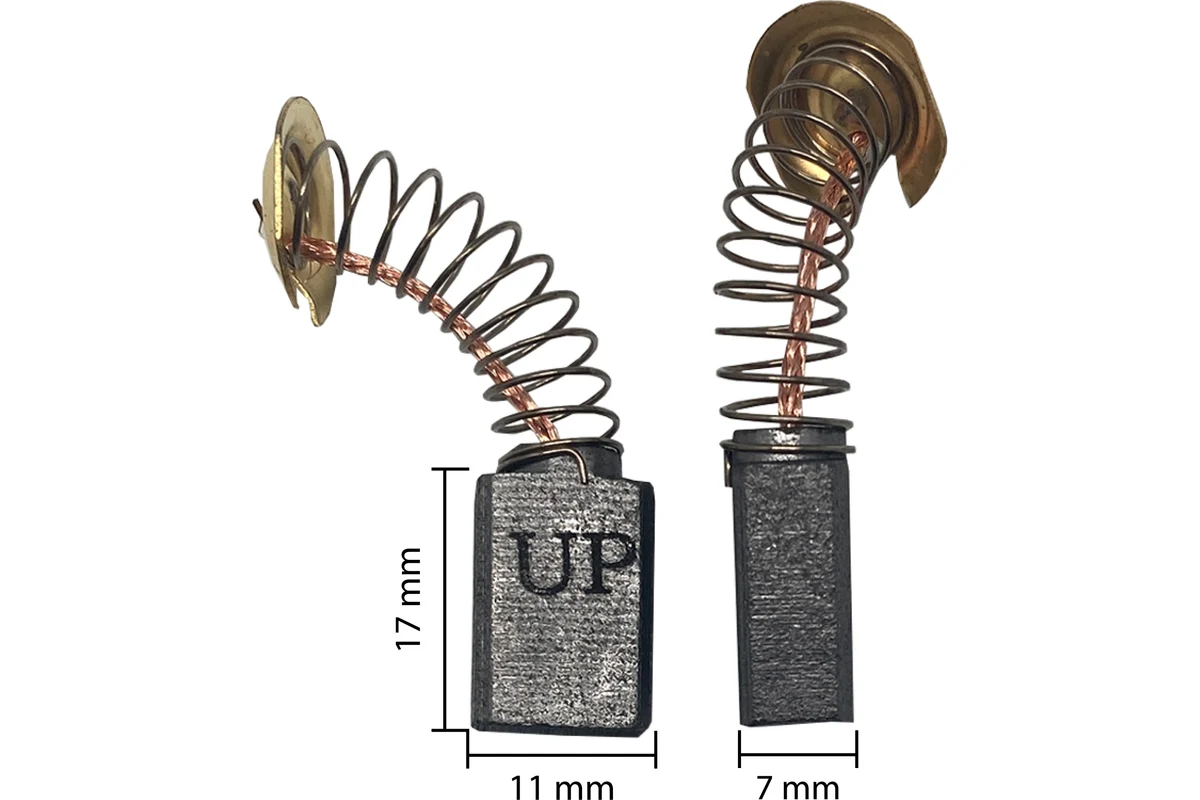 Щетка графитовая UNITED PARTS 7х11х17мм для MAKITA СВ-253 (аналог 194547-5)							