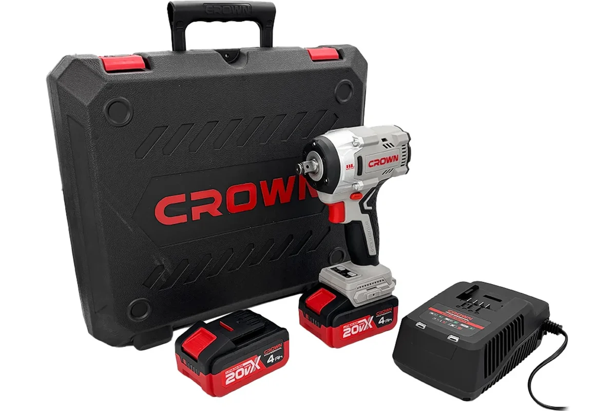 Гайковерт ударный аккумуляторный BL Crown CT22062HX-4 BMC