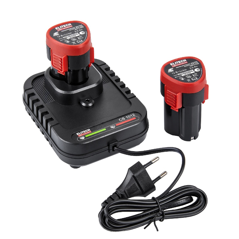 ELITECH CD 12L2 (E2201.038.01) Дрель ак, б/щет, 12В, 2х2.0Ач, Li-ion, E-Power, БЗП-10мм, 0-450/1600о