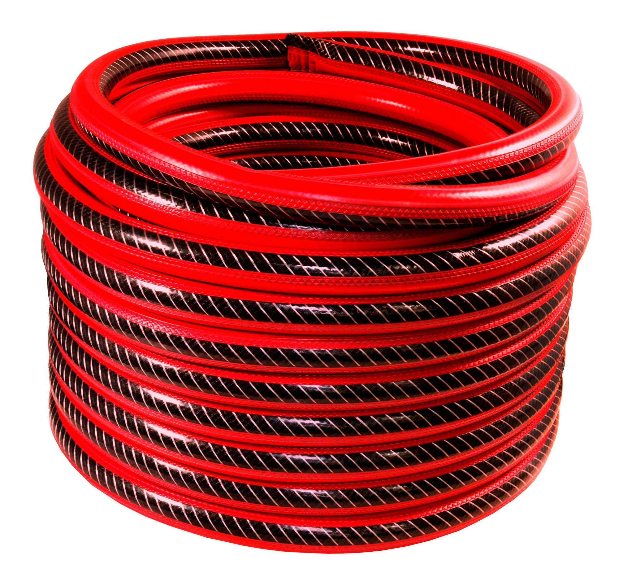 FINLAND  Шланг поливочный 3/4", 25 м, с насечками,  3-слойный , красно-черный 2576