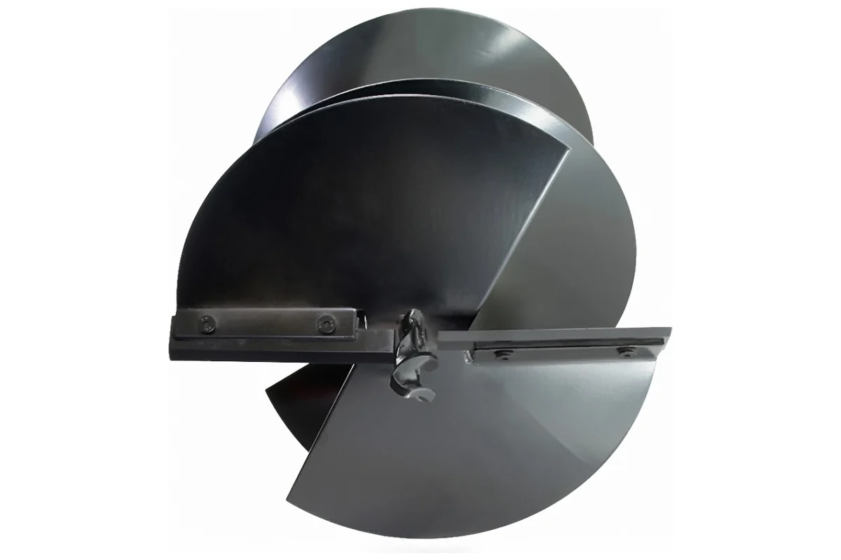 Шнек однозаходный для грунта DDE мотобура (ф = 250 мм, L = 800 мм, посадка на вал 20 мм)