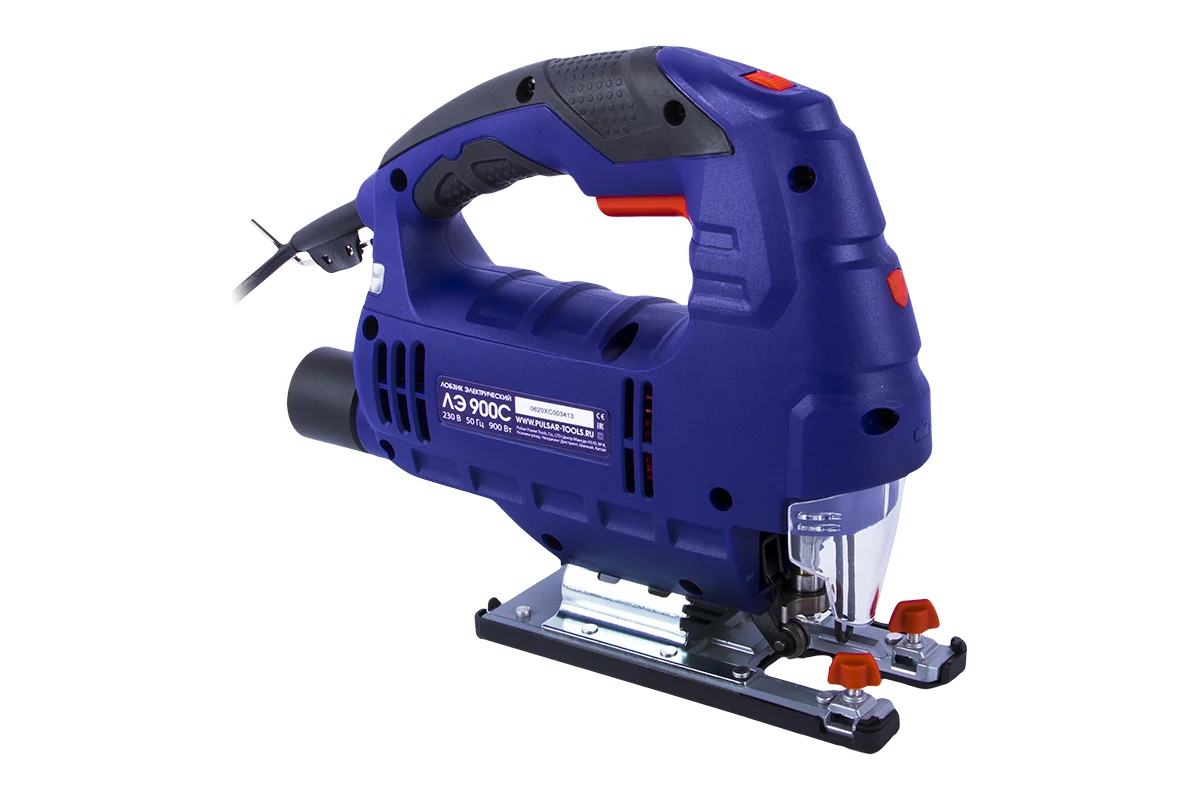 Лобзик электрический ПУЛЬСАР ЛЭ 900С (900Вт, 110мм,0-3000 об/мин, маятн. ход, лазер,2,3кг) (792-599)