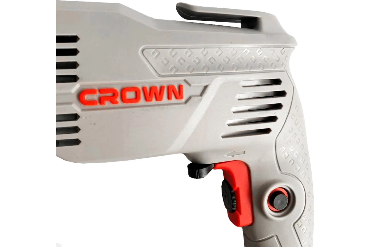 Дрель безударная CROWN CT10126C, 400 Вт, 0-300 об/мин, БЗП-10 мм, 1,3 кг