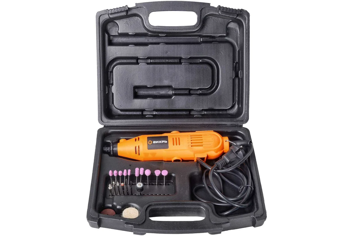 ВИХРЬ Г-150  Эл. гравер, 150 Вт, 8000-30000 об/мин, цанга 2,3-3,2 мм,  кейс