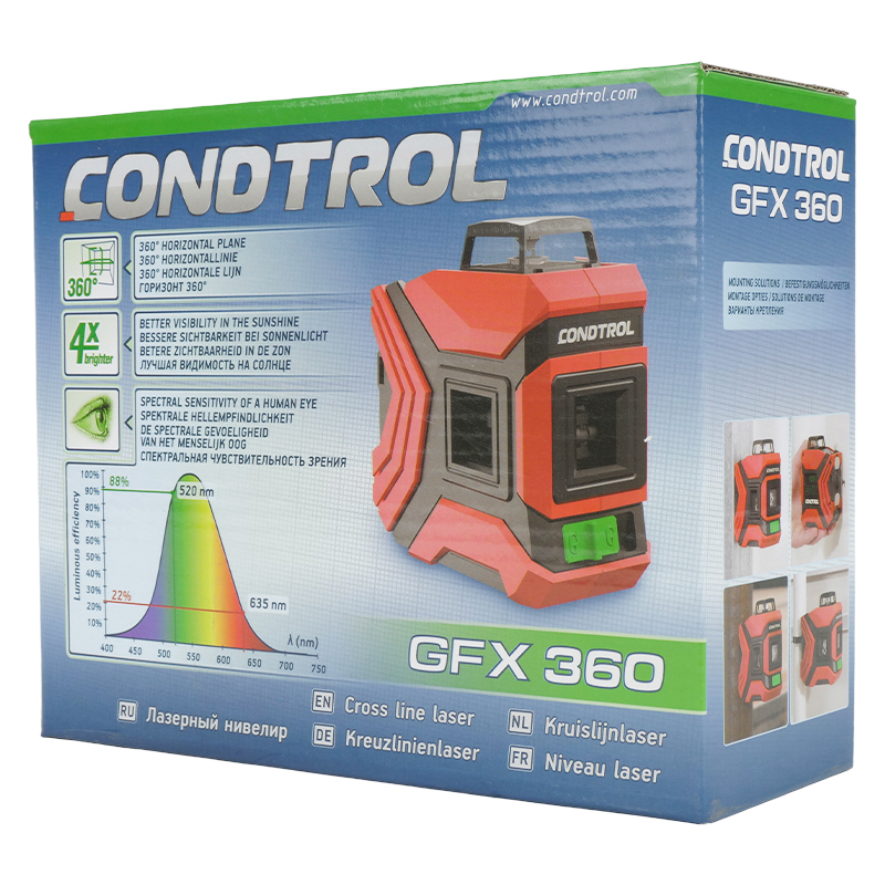 Лазерный нивелир CONDTROL GFX360