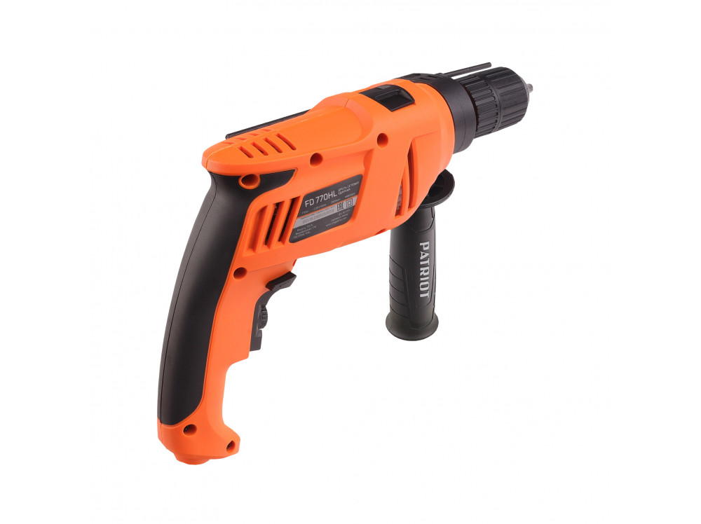 Дрель электрическая ударная PATRIOT FD 770HL, 770Вт, 2800об/мин, 44800уд/мин, макс. диаметр сверлени