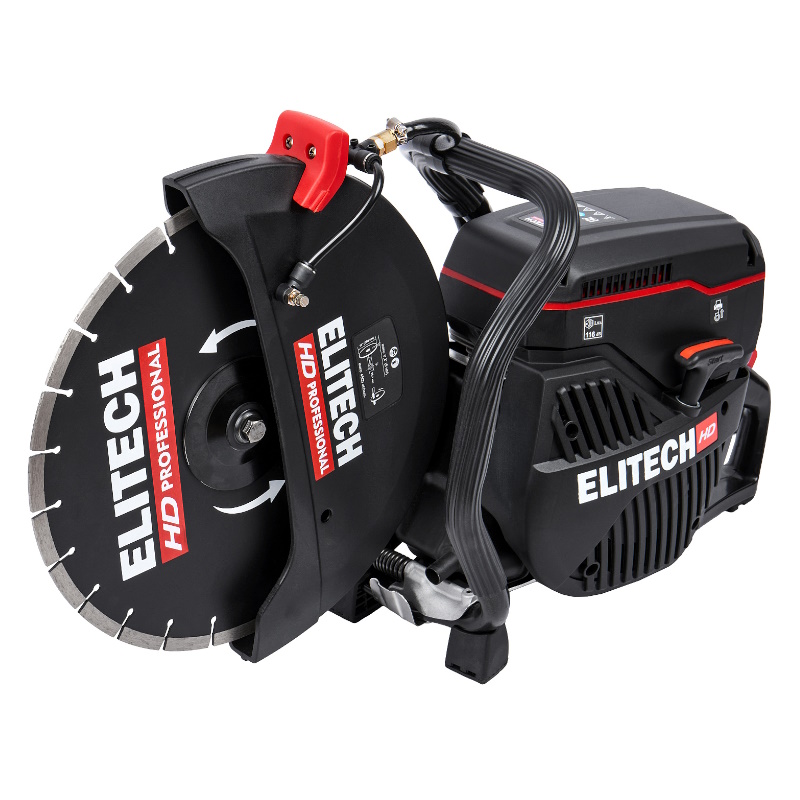 ELITECH HD GC 350 (E2103.001.00) Бензорез,2-такт,74см3,3.5кВт/4.8л.с.,диск350мм,рез125мм,т/бак-0.95л