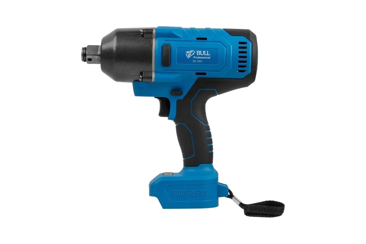 Аккум. ударный гайковерт BULL SC 1801 в чем. БЕСЩЕТ., 18 В, 1000 Н*м, 3/4", 1х6 А*ч, з/у 4 А