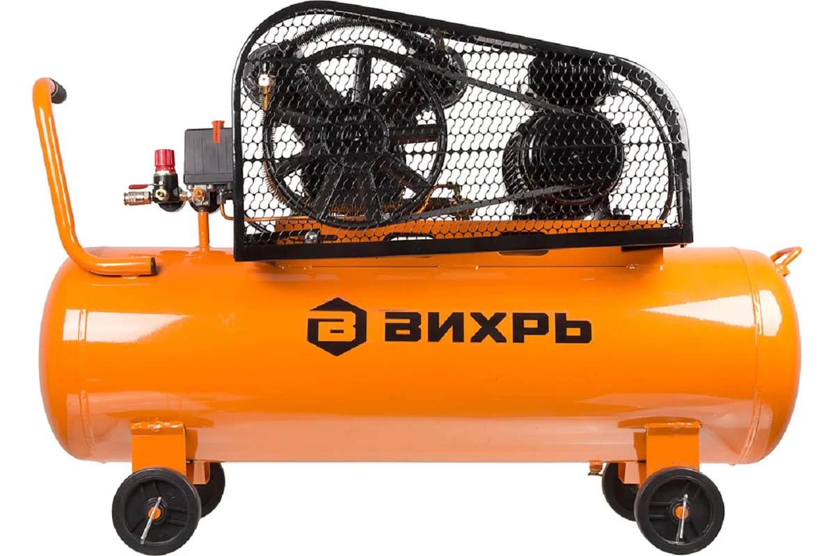 Компрессор Вихрь КМП-400/100P, 220В, 400л/мин,2,5кВт масляный