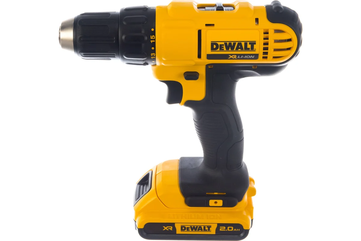 Аккум. дрель DeWalt  DCD 771 D2, 18В,2х2.0АчLi-ion,БЗП-13мм,0-450\1500об\м, 24/42Нм,1.5кг,кейс