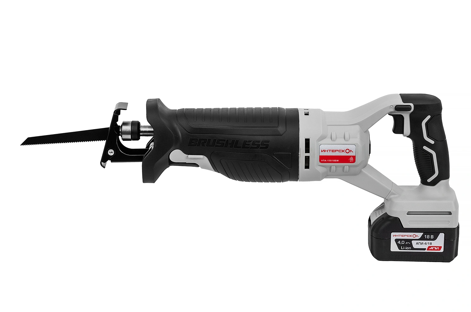 НПА-150/18ВМ бесщеточная аккум. ножовочная пила Li-ion АПИ (картон, 1 аккум. 4Ач, ЗУ)