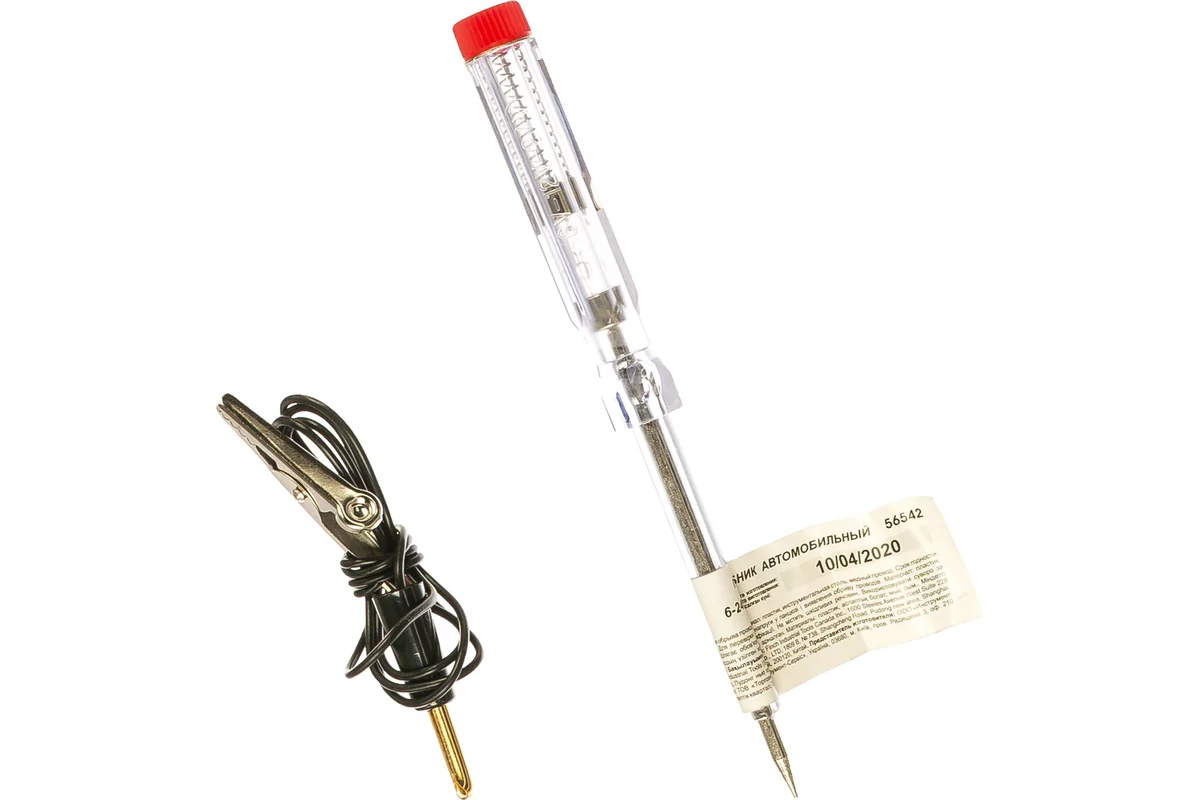 Пробник автомобильный, пластиковый корпус 6-24 В //ФИТ