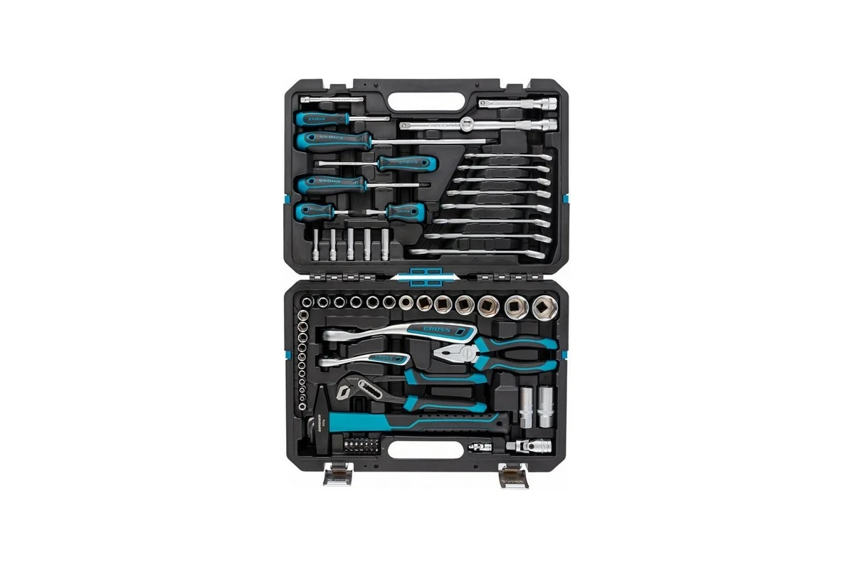 Набор инструментов 76 предм. 1/4,1/2" // GROSS