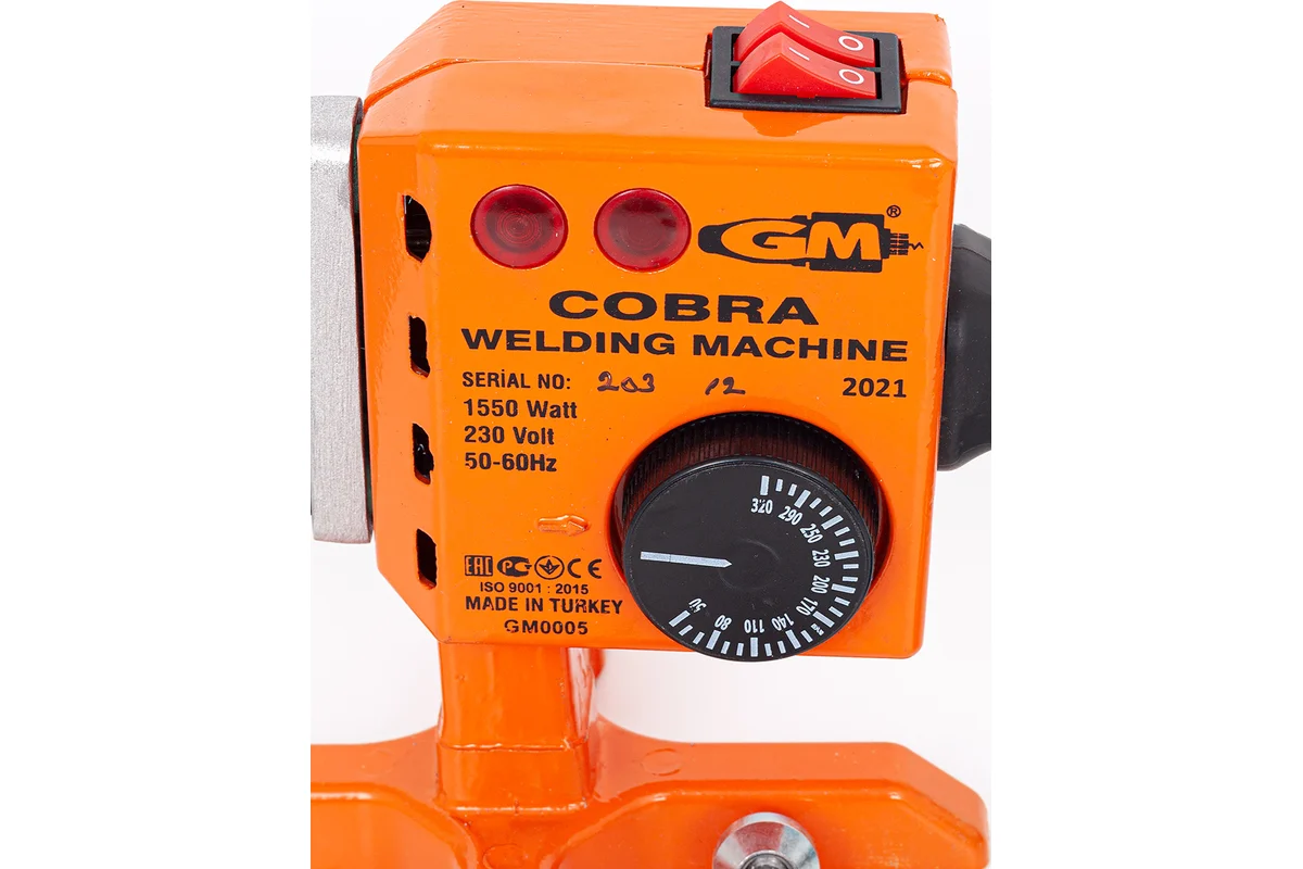 Паяльник COBRA GM 0005,  1500Вт, насадки Ø 20/25/32/40мм, для полипропиленовых труб 