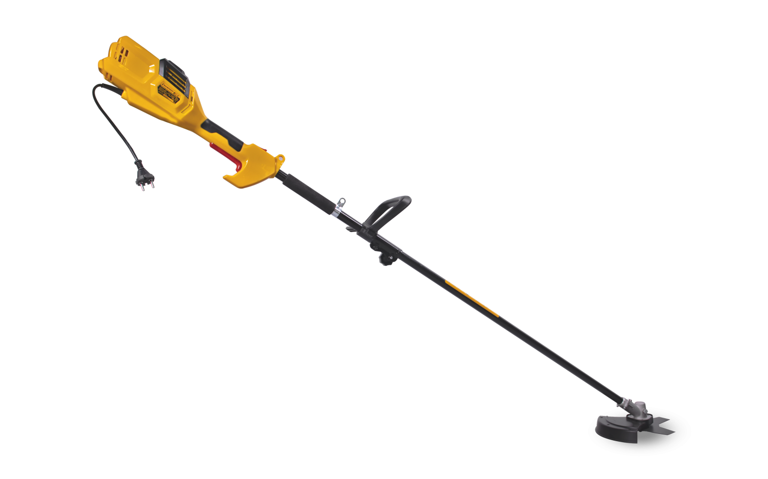 Триммер электрический CHAMPION ET1200A, 1,2кВт, прямой вал, 2лески + 4х лоп.нож, 5,7кг