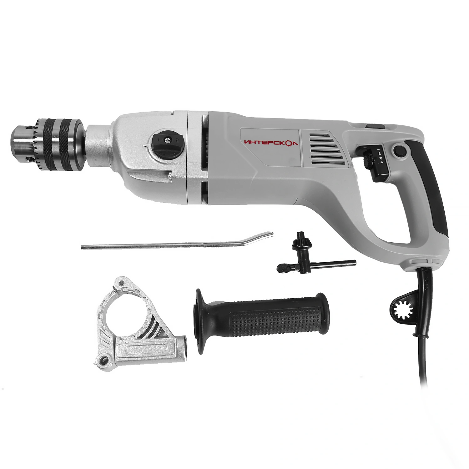 ДУ-22/1200ЭРП2 ИНТЕРСКОЛ  Эл.Дрель ударная, 1,2кВт, п. до 16мм, 2х скоростная