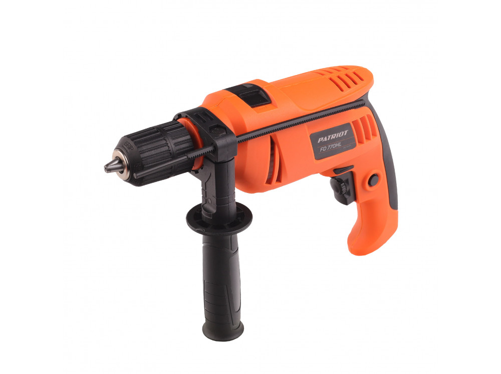 Дрель электрическая ударная PATRIOT FD 770HL, 770Вт, 2800об/мин, 44800уд/мин, макс. диаметр сверлени