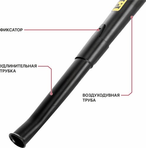 Воздуходувка аккум. P.I.T. PBO20H-450A SOLO (20 В, воздушный поток 5м³/мин, 9500/14000 об/мин)