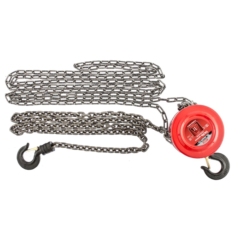 Таль цепная, 1 т, h подъема 2,5 м, расстояние между крюками 300 мм// Matrix