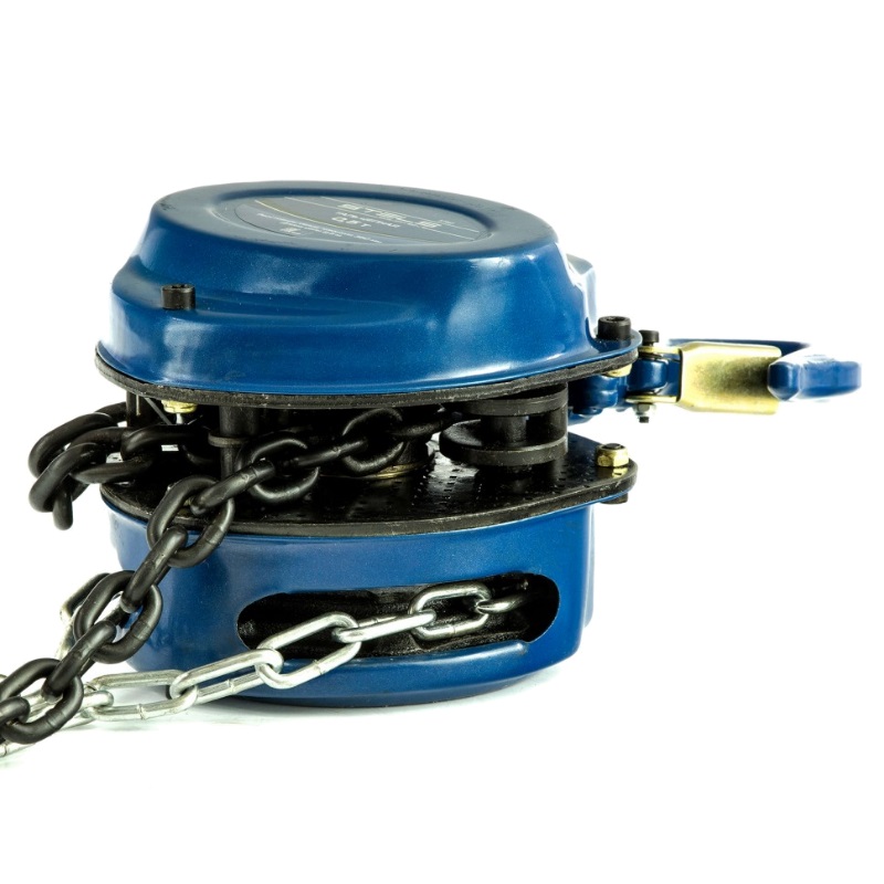 Таль цепная, 1 т, h подъема 2,5 м, расстояние между крюками 350 мм// Stels