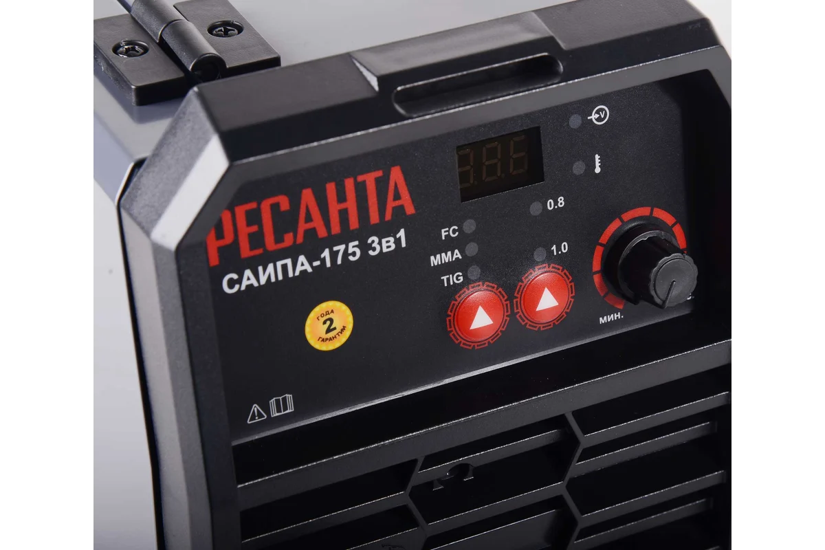 Сварочный полуавтомат САИПА-175 3в1 Ресанта, 220В, MMA/FCAW/TIG