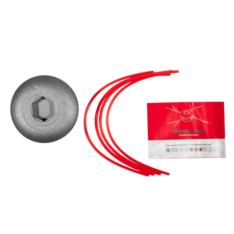 Триммерная головка (алюминий) P.I.T. запр. 4 кусками лески по28см, диаметр 3мм,тип паук(ATML02-TH04