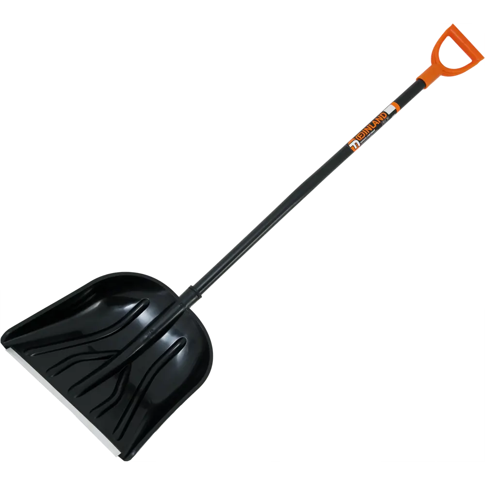 FINLAND Снеговая лопата с изогнутым прорезиненным черенком 1948-Ч