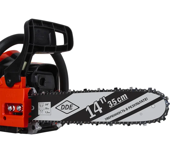 Шина пилы цепной сварная DDE 14"/ 35 см 3/8"-1,3-52 зв (для цепи 91) 140SDEA041