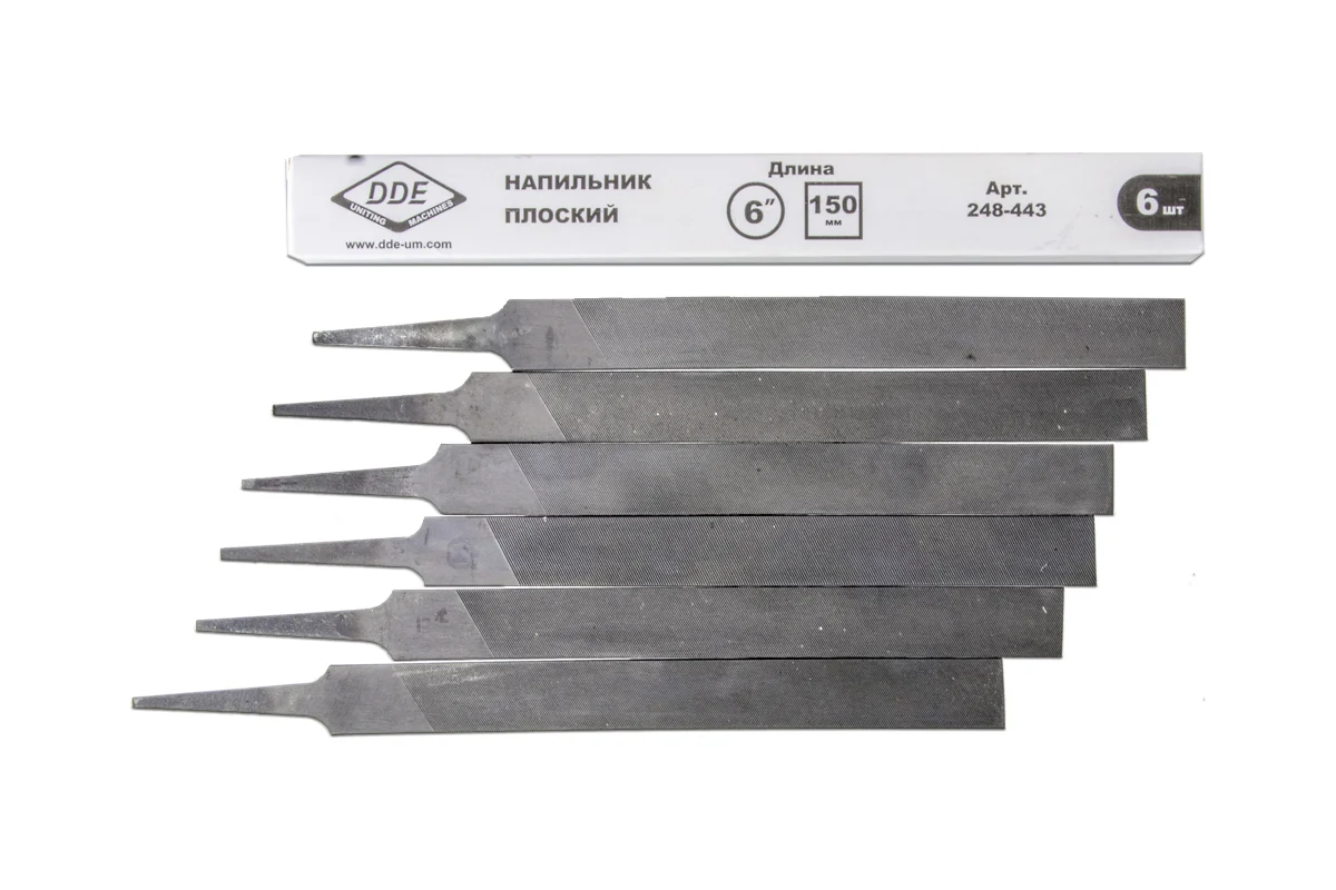 Напильник плоский DDE 15,3 см - 6" 