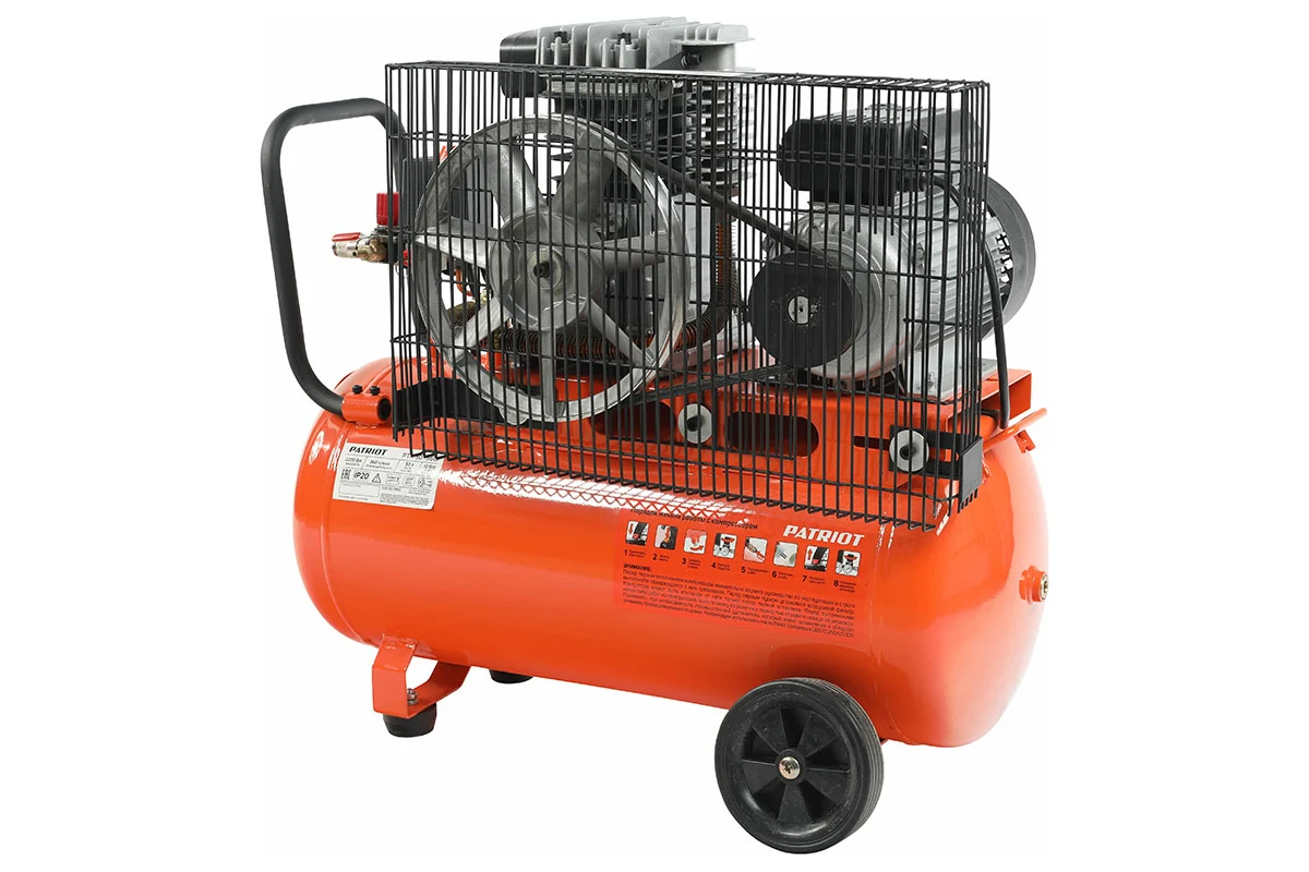 Компрессор PATRIOT Expert поршневой ременной PTR 50-360I, 360 л/мин, 10 бар, 2200 Вт, 50 л, быстросъ