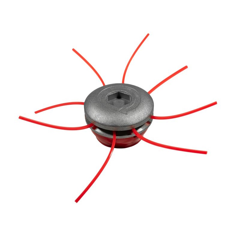 Триммерная головка (алюминий) P.I.T. запр. 4 кусками лески по28см, диаметр 3мм,тип паук(ATML02-TH04