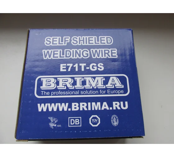 Проволока с флюсом E71T-GS ф.1,0мм 1,0 кг, для сварочных аппаратов BRIMA