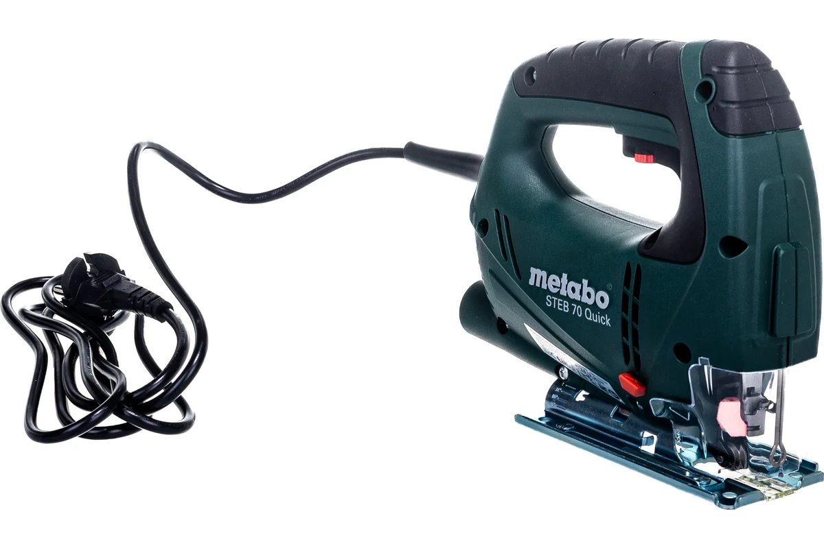 Metabo Лобзик STEB 70 Quick, 570 Вт,900-3300об/мин,маятн.ход 4ст,пропил 70 мм,быстр.смена пилки,кейс