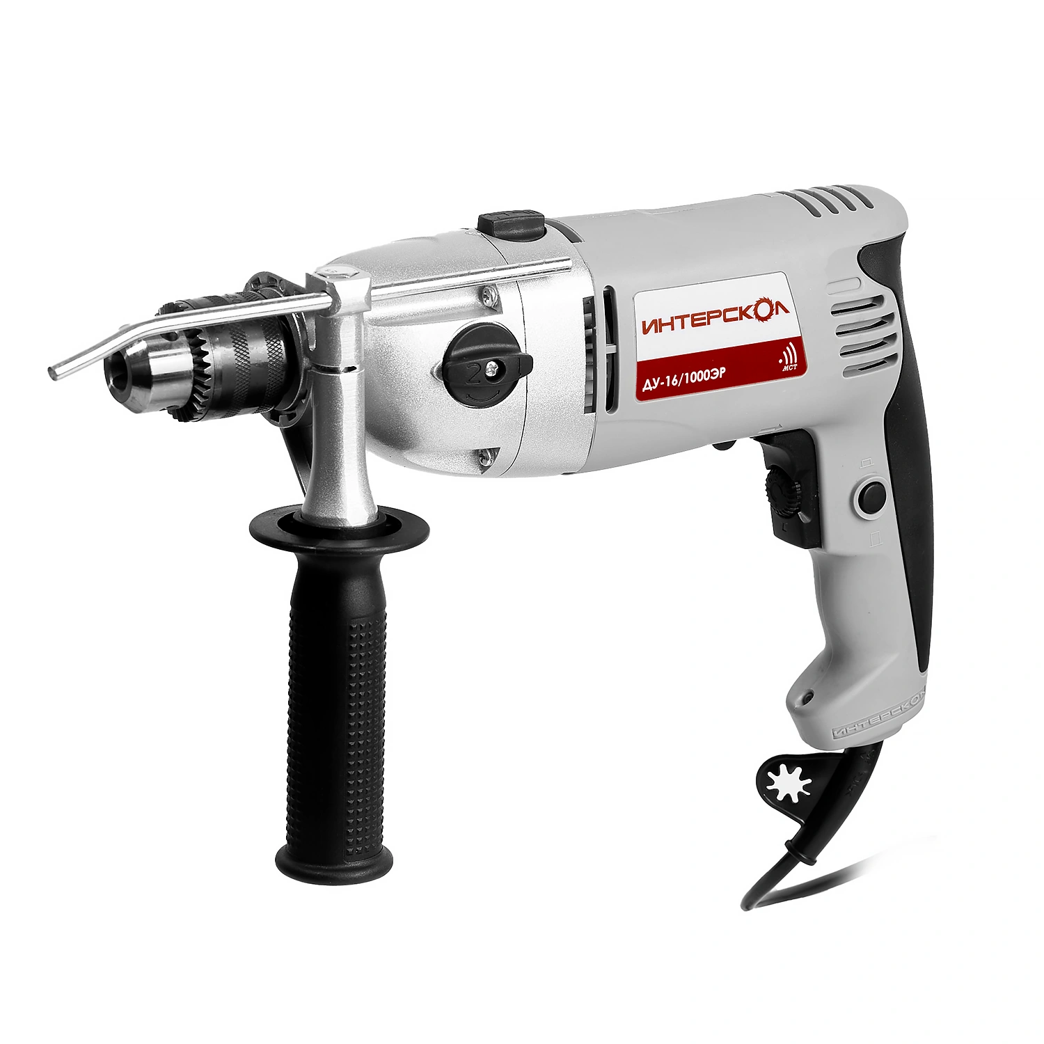ДУ-16/1000ЭР ИНТЕРСКОЛ  Эл.Дрель ударная, 1000 Вт, клп до 13мм, 2х скоростная
