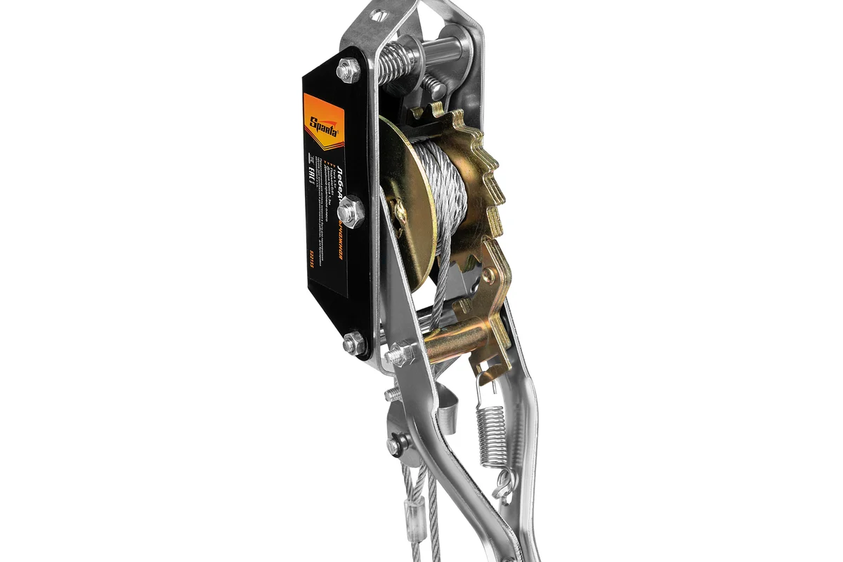 Лебедка рычажная, тяга - 1,5 т, подъем - 0,6 т, одинарное храповое колесо// Sparta