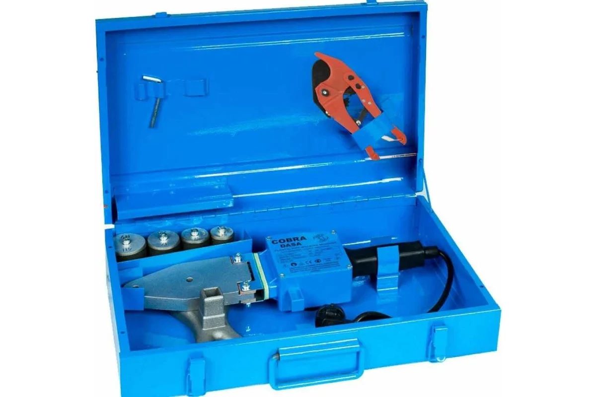 Паяльник COBRA DASA GM 0003, 1500Вт, насадки Ø 20/25/32/40, для полипропиленовых труб