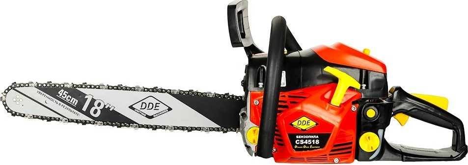 Пила цепная бензиновая DDE CS4518 (45 см3 1,82 кВт/2,45 л.с. 45 см 325"/72/1,5)