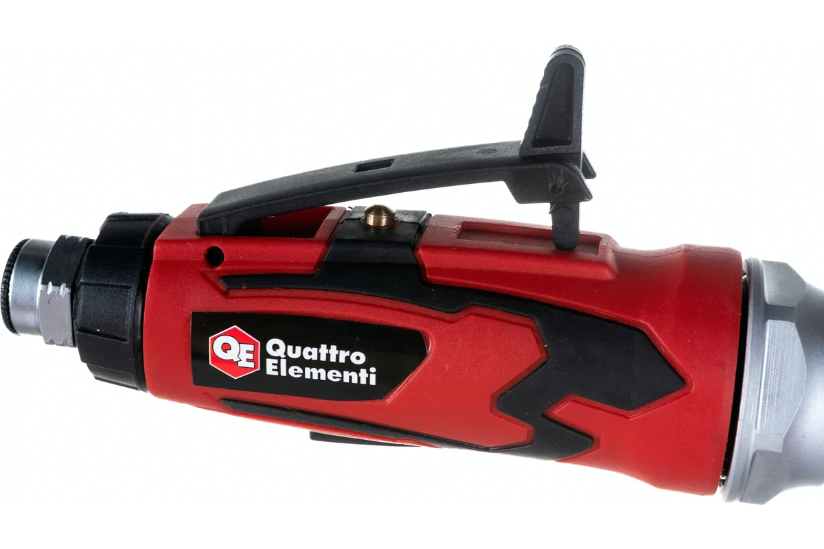 Шлифмашина пневматическая QUATTRO ELEMENTI прямая, цанга 6 мм,  20000 об/мин., разъем EURO