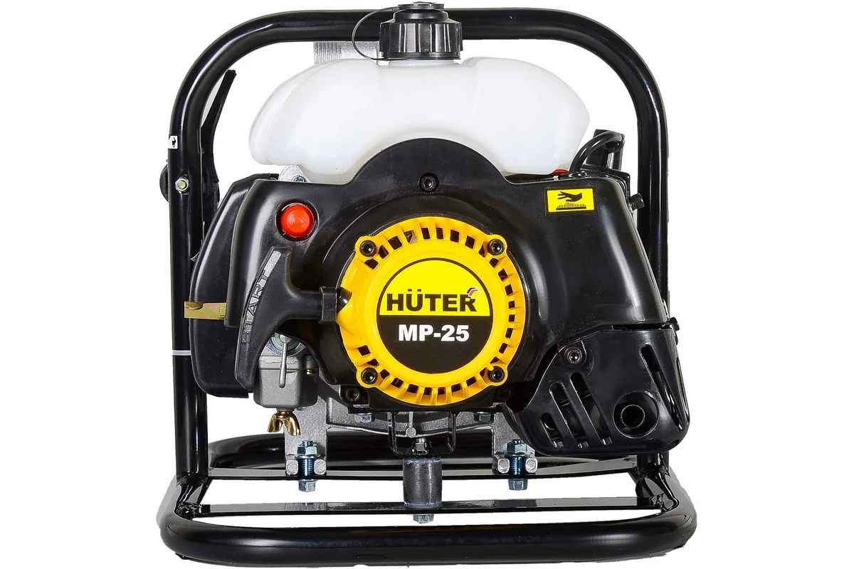 Мотопомпа HUTER MP-25, 2х-тактн. дв.,1,5 л/с, 130л/мин 8/25м, 8 кг, 1,5"