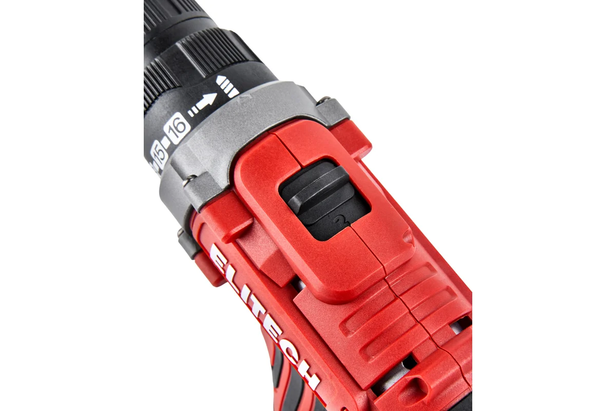 ELITECH ДА 12Л2 (E2201.043.01)Дрель акк, 12В, 2х2.0Ач, Li-ion, E-Power, БЗП-10мм, 0-350/1350об/мин, 