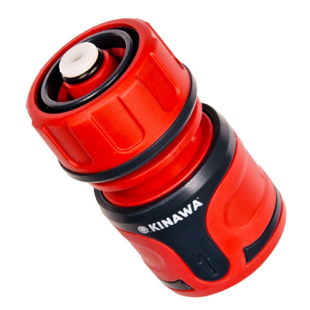 OKINAWA Соединитель для шланга 1/2", быстросъёмный, аквастоп 2489