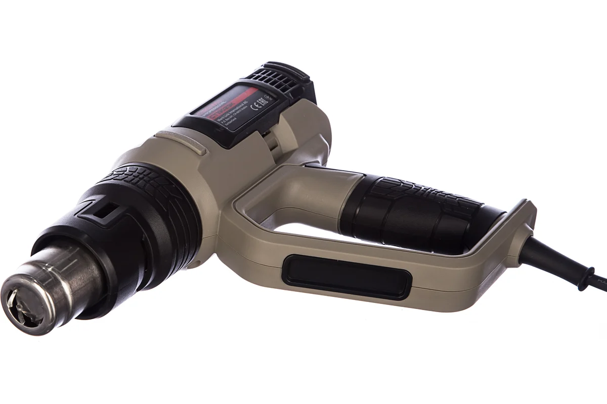 Фен технический CROWN CT19023K, 2000 Вт, 60/550 С, 4 насадки, коробка