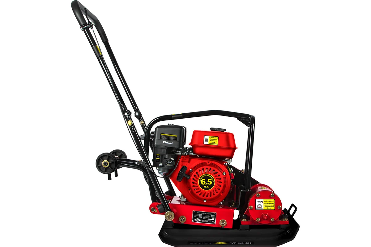 Виброплита DDE VP80-CK, 4х-тактн. дв.LONCIN G200F, 6,5 л/с, плита 590*420мм, 14 кН, 80кг