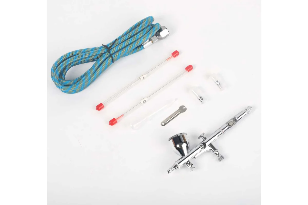 Аэрограф пневматический AB 400, сопло 0,2 мм,  9 л/мин, бачок 9 мл